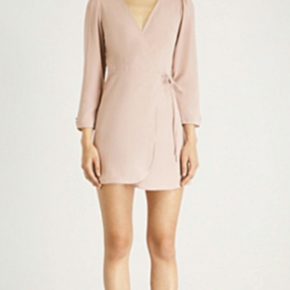 Topshop- Light Pink Wrap Dress